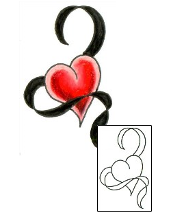 Ribbon Tattoo JJF-00425