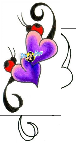 Heart Tattoo ladybug-tattoos-jennifer-james-jjf-00426