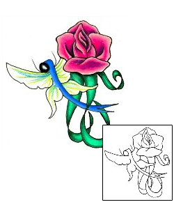 Dragonfly Tattoo Plant Life tattoo | JJF-00442