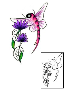 Dragonfly Tattoo Plant Life tattoo | JJF-00445
