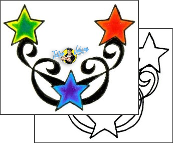 Celestial Tattoo star-tattoos-jennifer-james-jjf-00511