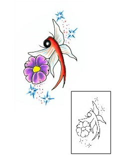 Dragonfly Tattoo Plant Life tattoo | JJF-00524