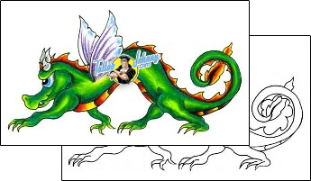 Monster Tattoo fantasy-tattoos-jennifer-james-jjf-00526