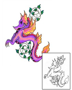 Dragon Tattoo Insects tattoo | JJF-00529