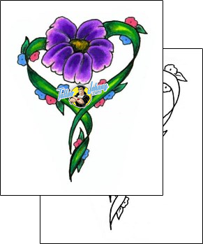 Heart Tattoo flower-tattoos-jennifer-james-jjf-00536