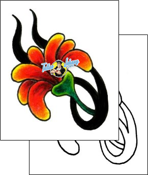 Flower Tattoo plant-life-flowers-tattoos-jennifer-james-jjf-00539