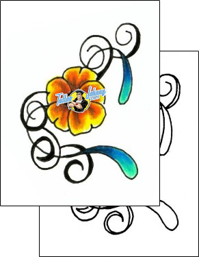 Flower Tattoo plant-life-flowers-tattoos-jennifer-james-jjf-00544