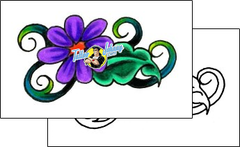 Flower Tattoo plant-life-flowers-tattoos-jennifer-james-jjf-00552