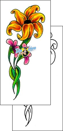 Flower Tattoo plant-life-flowers-tattoos-jennifer-james-jjf-00561