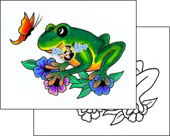 Frog Tattoo reptiles-and-amphibians-frog-tattoos-jennifer-james-jjf-00570
