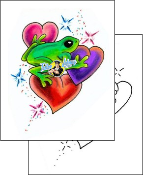 Heart Tattoo frog-tattoos-jennifer-james-jjf-00573