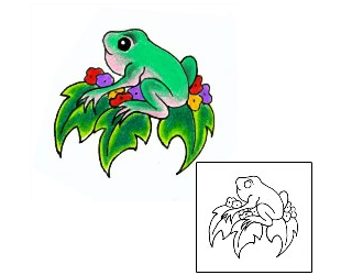 Frog Tattoo Plant Life tattoo | JJF-00575