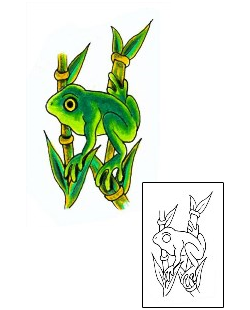 Frog Tattoo Reptiles & Amphibians tattoo | JJF-00580