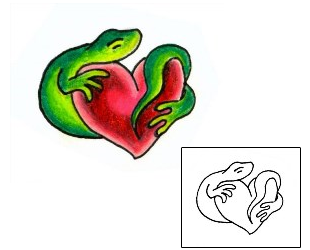 Lizard Tattoo Reptiles & Amphibians tattoo | JJF-00582
