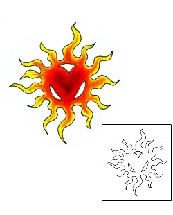 Sun Tattoo Miscellaneous tattoo | JJF-00592