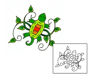 Picture of Turtle Vine Tattoo