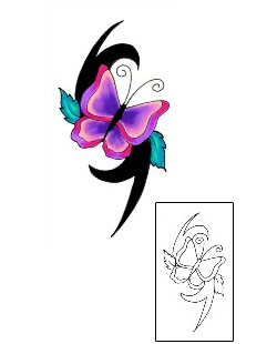Butterfly Tattoo Insects tattoo | JJF-00607