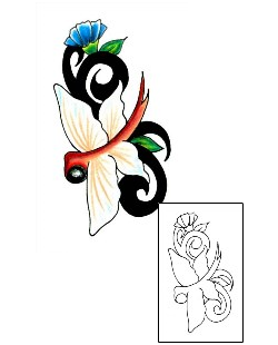 Dragonfly Tattoo Plant Life tattoo | JJF-00612