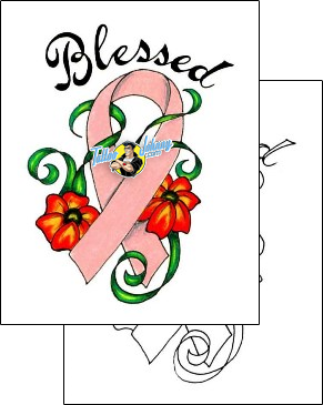 Breast Cancer Tattoo jjf-00629