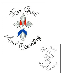 Patriotic Tattoo Religious & Spiritual tattoo | JJF-00631