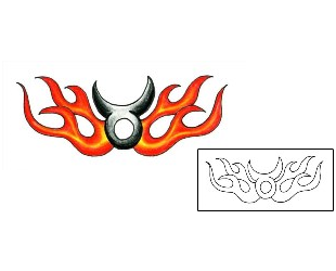 Taurus Tattoo Specific Body Parts tattoo | JJF-00668