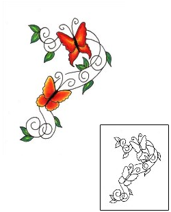 Butterfly Tattoo Insects tattoo | JJF-00684