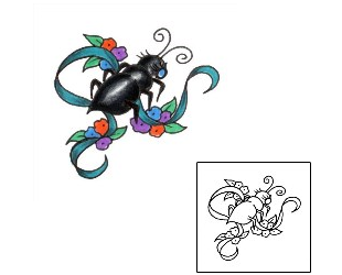 Beetle Tattoo Plant Life tattoo | JJF-00711