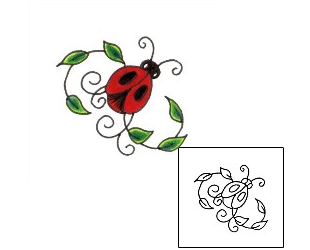 Ladybug Tattoo Insects tattoo | JJF-00720