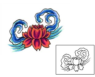 Lotus Tattoo Plant Life tattoo | JJF-00740