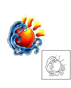 Sun Tattoo Astronomy tattoo | JJF-00749