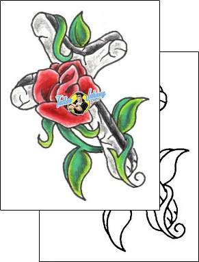 Flower Tattoo plant-life-flowers-tattoos-jennifer-james-jjf-00772