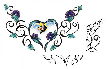 Decorative Tattoo flower-tattoos-jennifer-james-jjf-00787
