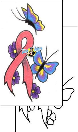 Breast Cancer Tattoo jjf-00803
