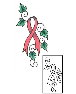 Ribbon Tattoo For Women tattoo | JJF-00811