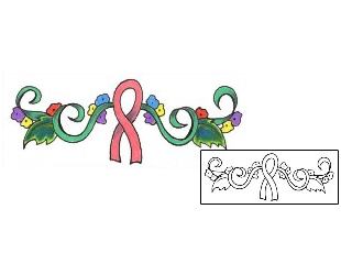 Breast Cancer Tattoo Specific Body Parts tattoo | JJF-00817