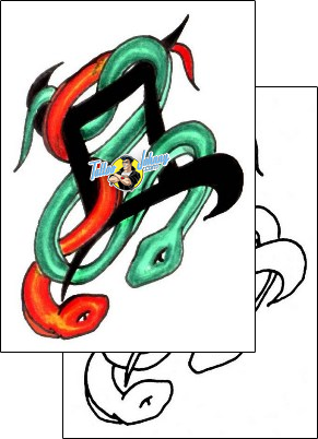 Gemini Tattoo Design JJF-00827 