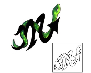 Snake Tattoo Zodiac tattoo | JJF-00830