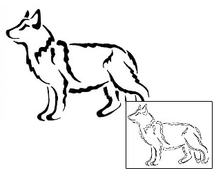 Wolf Tattoo Animal tattoo | JJF-00851