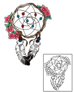 Dreamcatcher Tattoo Plant Life tattoo | JJF-00861