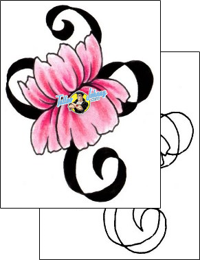 Flower Tattoo plant-life-flowers-tattoos-jennifer-james-jjf-00875