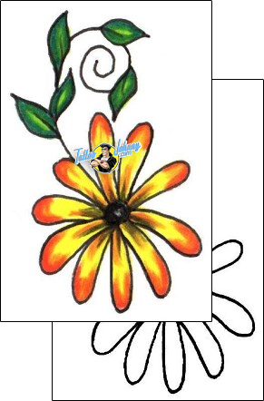 Flower Tattoo plant-life-flowers-tattoos-jennifer-james-jjf-00876