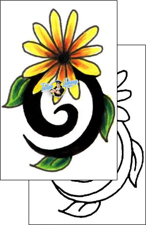Flower Tattoo plant-life-flowers-tattoos-jennifer-james-jjf-00877