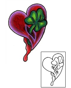 Heart Tattoo Specific Body Parts tattoo | JJF-00878