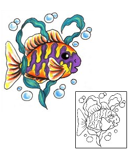 Fish Tattoo Marine Life tattoo | JJF-00879