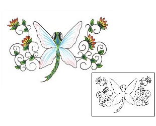 Dragonfly Tattoo Specific Body Parts tattoo | JJF-00911