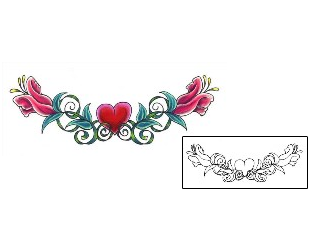 Heart Tattoo Specific Body Parts tattoo | JJF-00932