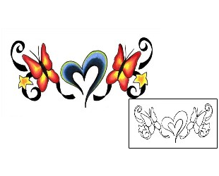 Butterfly Tattoo Specific Body Parts tattoo | JJF-00938