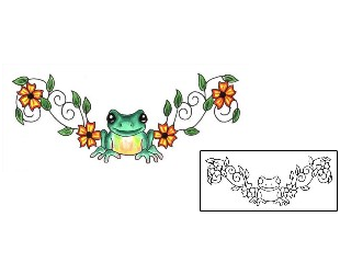 Frog Tattoo Specific Body Parts tattoo | JJF-00942