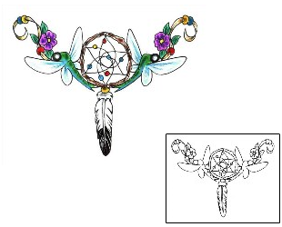 Dreamcatcher Tattoo Specific Body Parts tattoo | JJF-00986