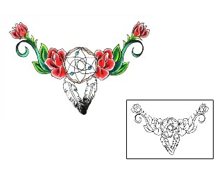 Rose Tattoo Specific Body Parts tattoo | JJF-00988